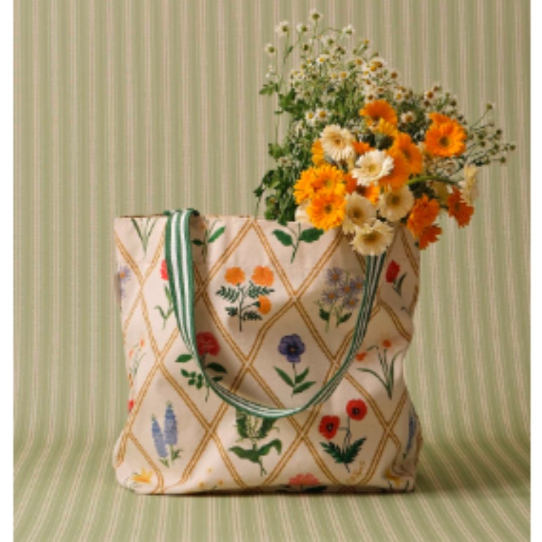 Beautiful Floral Printed Canvas Tote Bag for Women Everyday Fashion - Image 3